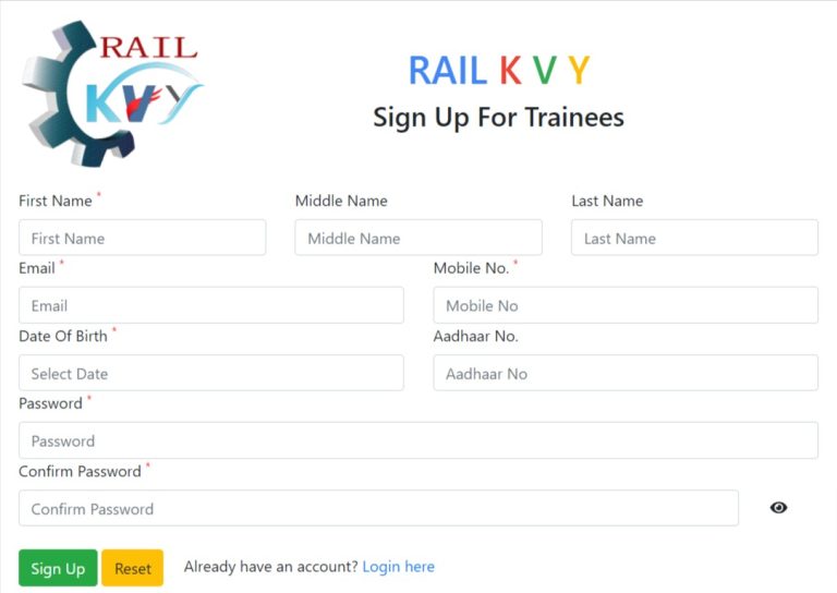 Indian Railway - Rail Kaushal Vikas Yojna KVY Online Form 2022 2