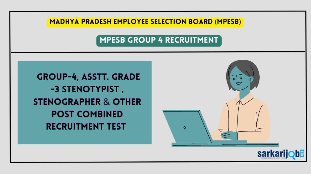 MPESB Group 4 Recruitment Assistant Grade III & Other Post 2023