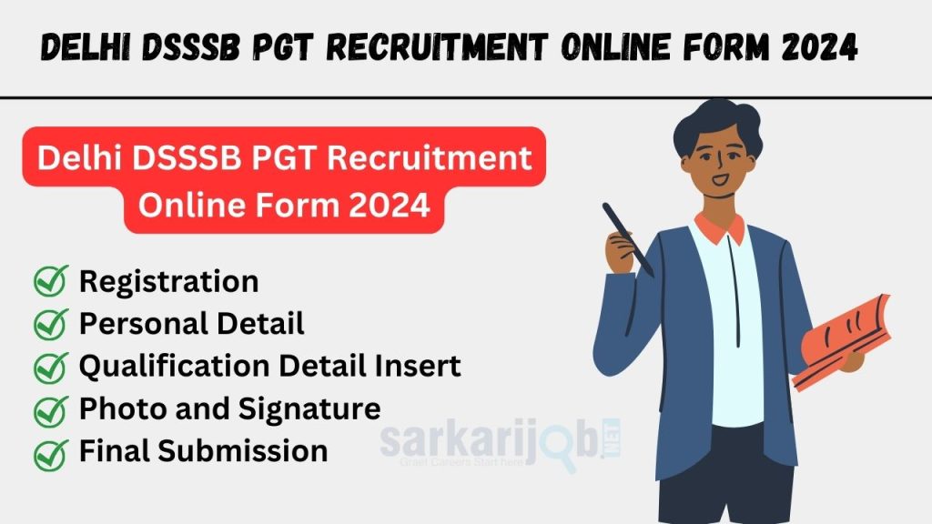 Delhi DSSSB PGT Recruitment Online Form 2024