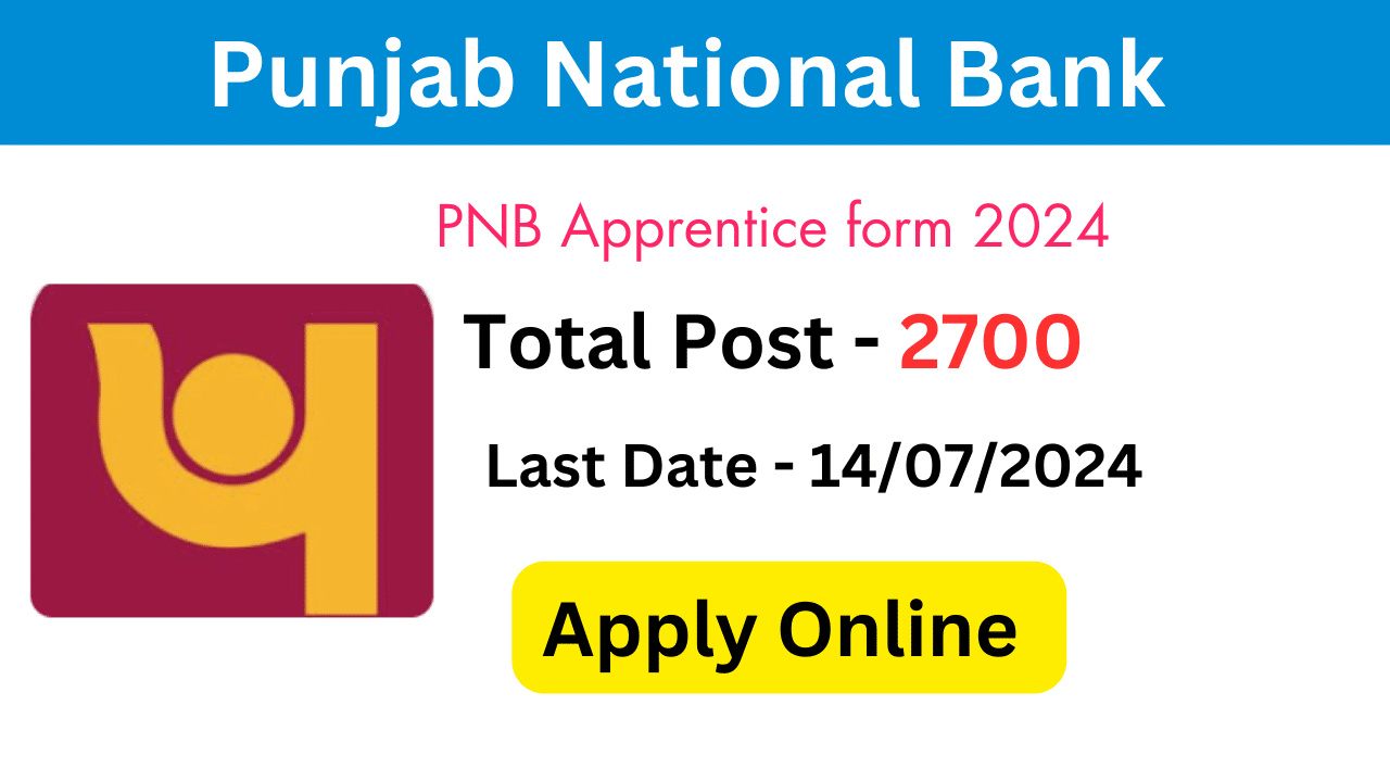 PNB Apprentice form 2024