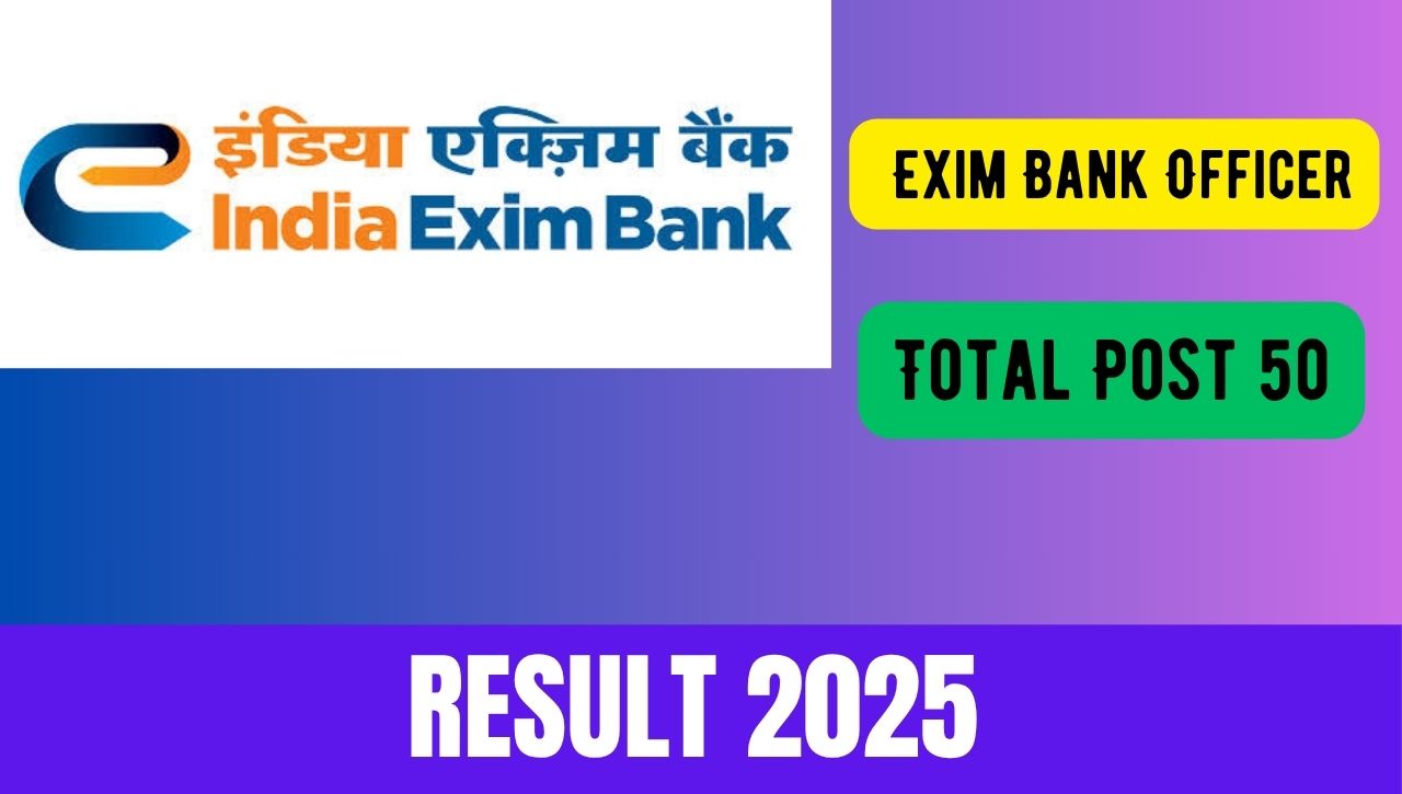 India Exim Bank Officer Result 2025