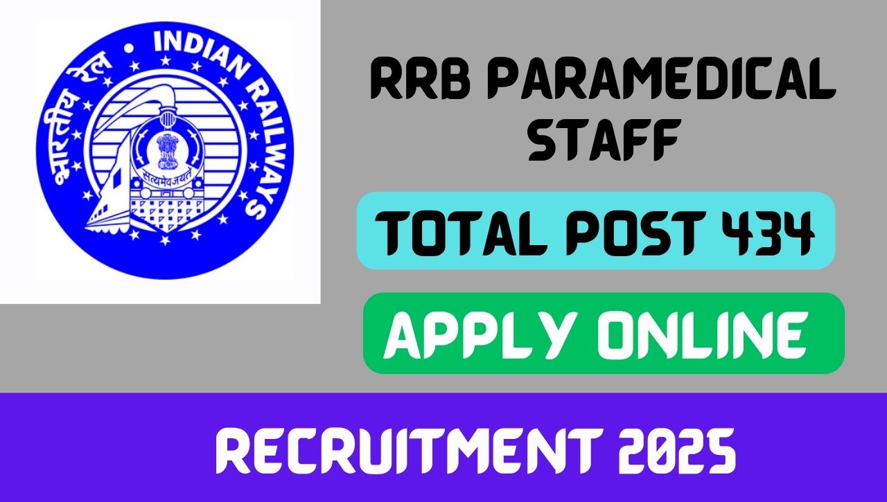 RRB Paramedical Staff Recruitment 2025 