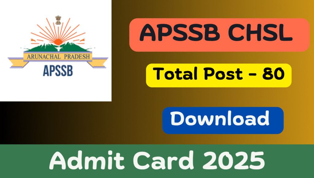 APSSB CHSL Admit Card 2025