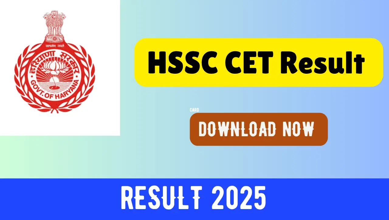HSSC CET Result 2025