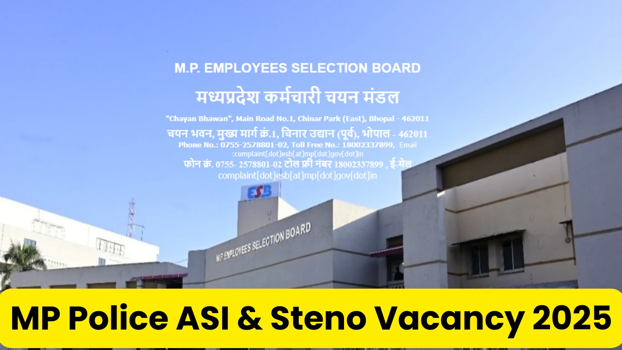 MP Police ASI Vacancy 2025