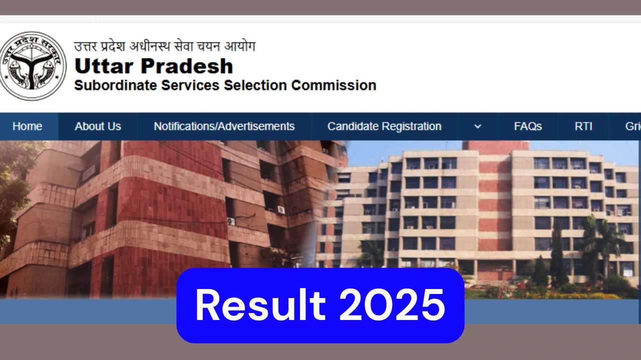 UPSSSC Junior Analyst Drugs Mains Result 2025
