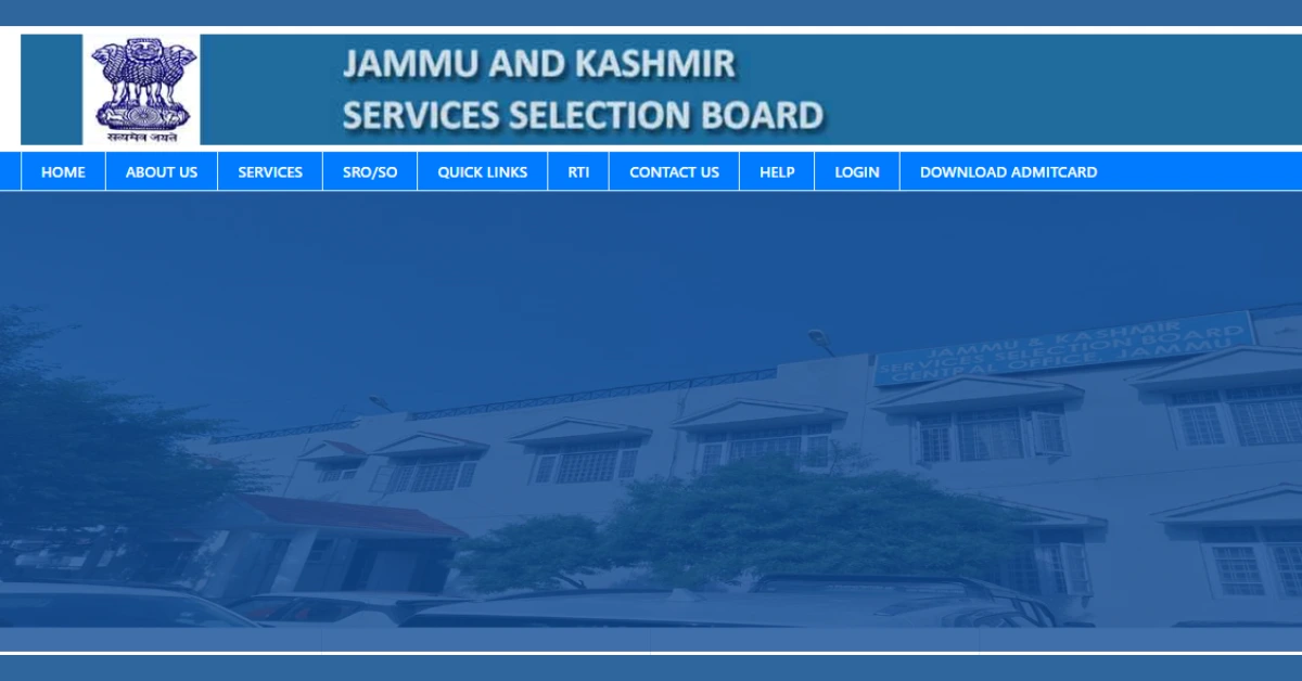 JKSSB Driver Online Form 2025