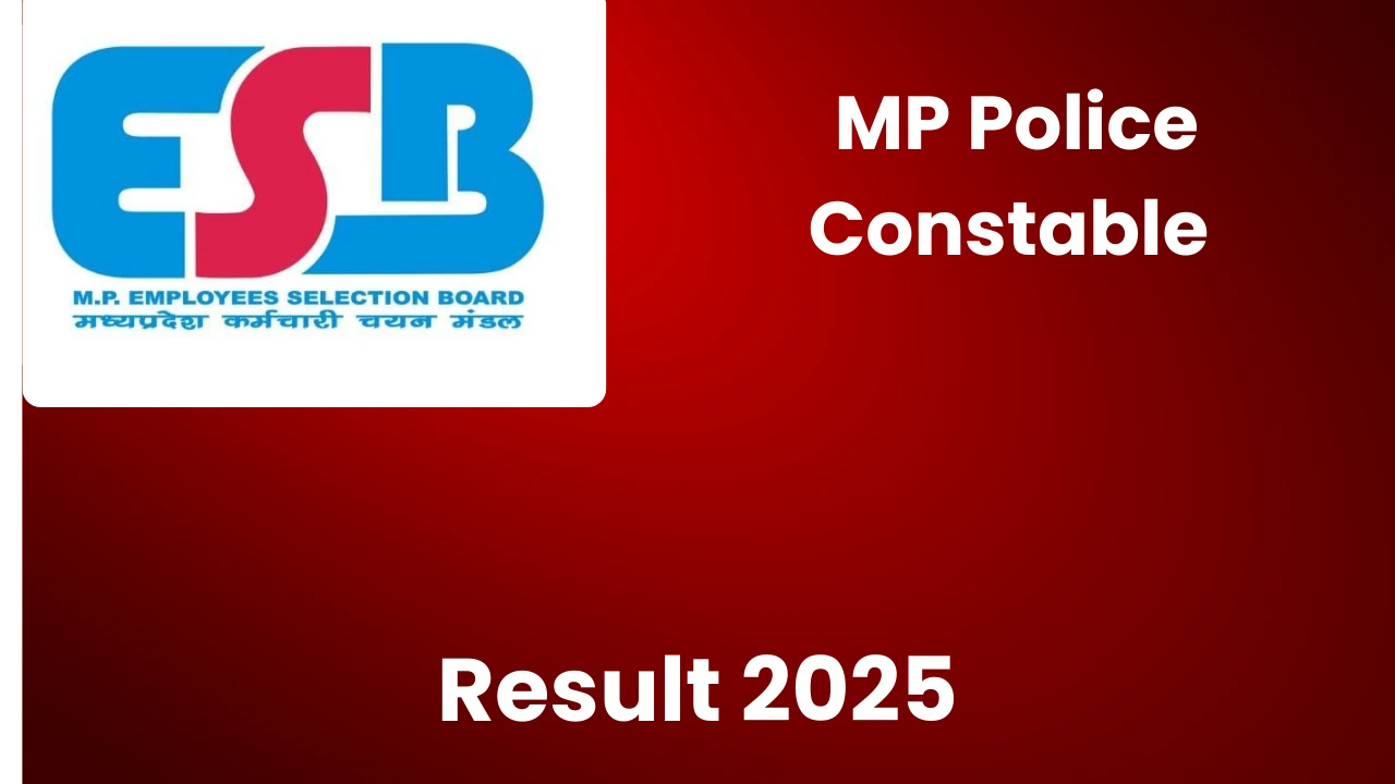 MP Police Constable Result 2025
