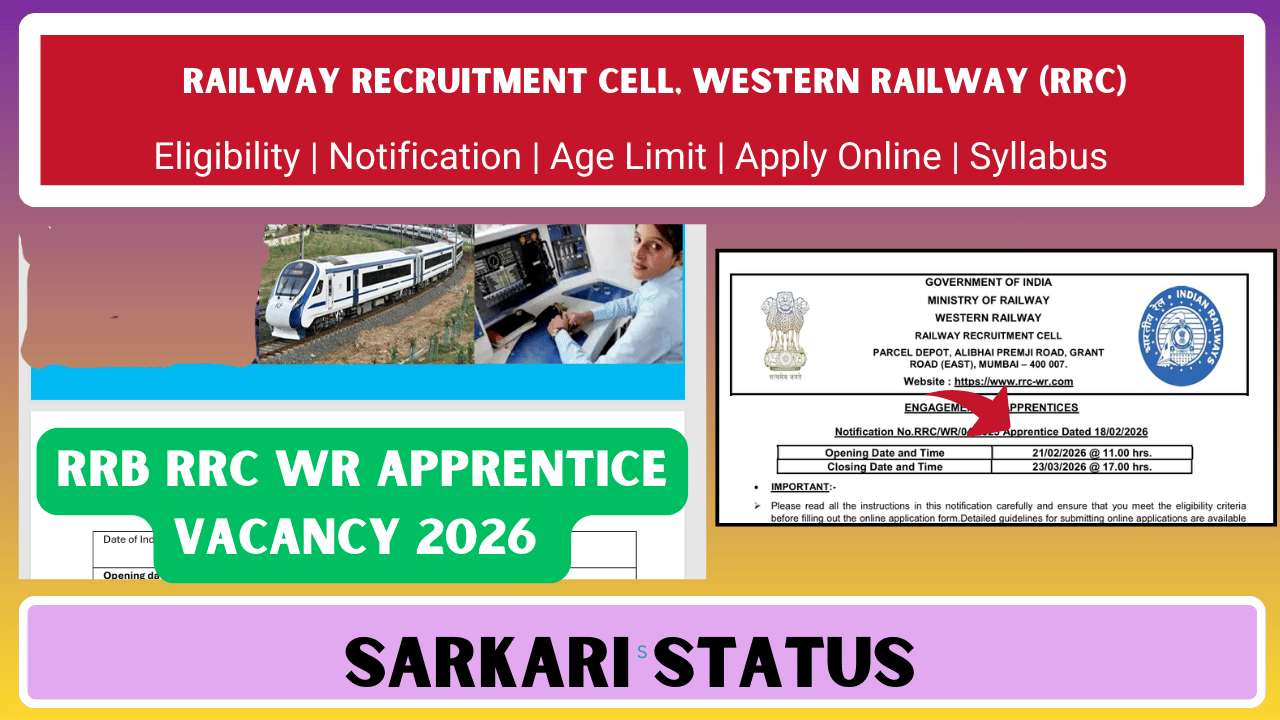 RRB RRC WR Apprentice Vacancy 2026